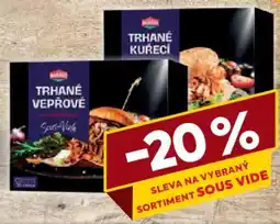 Billa Mává trhané vepřové sous-vide nabídka