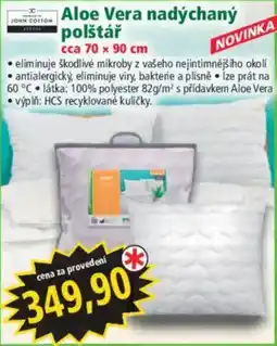Norma John Cotton Aloe Vera nadýchaný polštář nabídka
