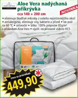 Norma John Cotton Aloe Vera nadýchaná přikrývka nabídka