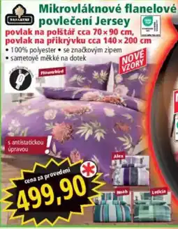 Norma Dekamater Mikrovláknové flanelové povlečení Jersey nabídka