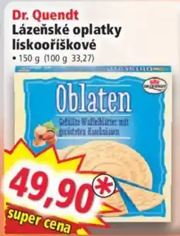 Norma Dr. Quendt lázeňské oplatky liskooříškové nabídka
