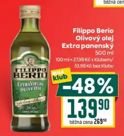 Billa Filippo Berio olivový olej extra panenský nabídka