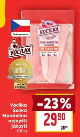 Billa Vocílka Šunka Mandolína nabídka