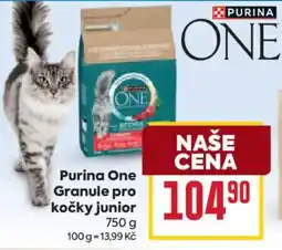 Billa Purina One Granule pro kočky junior nabídka