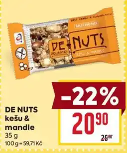 Billa De nuts kešu & mandle nabídka
