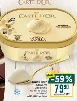 Billa Carte d'Or velvety vanilla nabídka