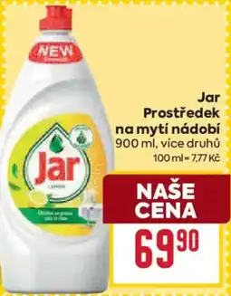 Billa Jar prostředek na mytí nádobí nabídka