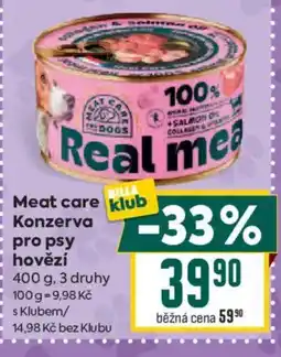 Billa Meat care konzerva pro psy nabídka