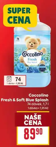 Billa Coccolino fresh & soft blue splash nabídka