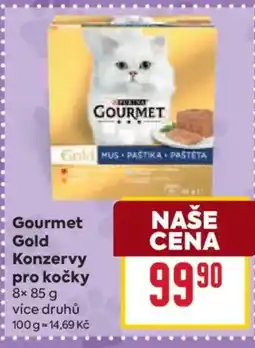 Billa Gourmet Gold konzervy pro kočky nabídka