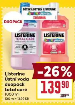 Billa LISTERINE ústní voda total care nabídka
