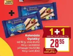 Billa Kolonáda Oplatky nabídka