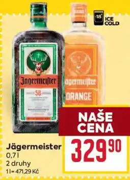 Billa Jägermeister 2 druhy nabídka