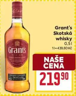 Billa Grants skotská whisky nabídka