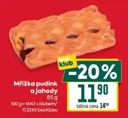 Billa Billa klub Mřížka pudink a jahody nabídka