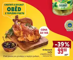 Billa Grilované kuře z teplého pultu nabídka