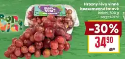 Billa Bon Via! hroznové révy vinné bezsemenné tmavé nabídka