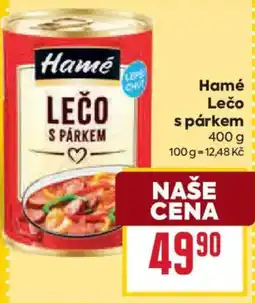 Billa Hamé lečo s párkem nabídka