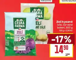 Billa Česká farma zelí kysané červené nabídka