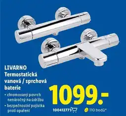 Lidl LIVARNO Termostatická vanová / sprchová baterie nabídka