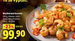 Lidl Marinované krevety, 200 g, chlazené nabídka