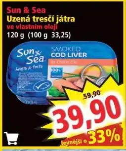 Norma Sun & Sea Uzená tresčí játra ve vlastním oleji nabídka