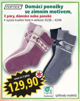 Norma Domácí ponožky se zimním motivem nabídka