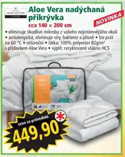 Norma Aloe Vera nadýchaná přikrývka nabídka