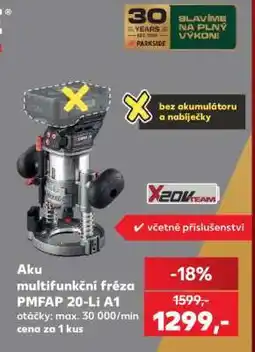 Kaufland Aku multifunkční fréza PMFAP 20-Li A1 nabídka