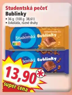 Norma Studentská pečeť Bublinky nabídka