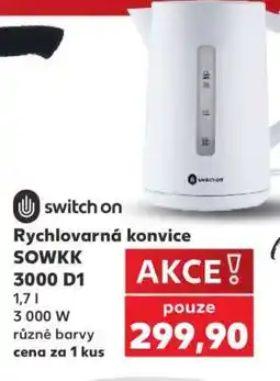 Kaufland Rychlovarná konvice SOWKK 3000 D1 nabídka