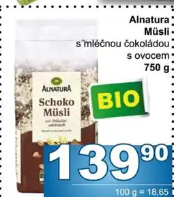 Jip Alnatura Müsli nabídka