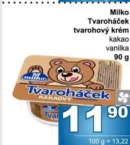 Jip Milko Tvaroháček tvarohový krém nabídka