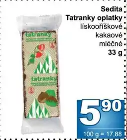 Jip Sedita Tatranky oplatky nabídka