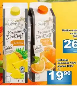 Jip Lieblings pomeranč 100% ananas 100% nabídka