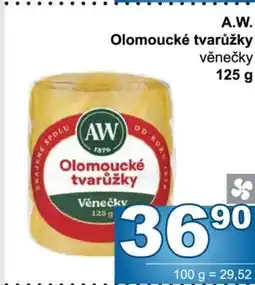 Jip A.W. Olomoucké tvarůžky nabídka