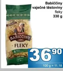 Jip Babiččiny Vaječné těstoviny nabídka