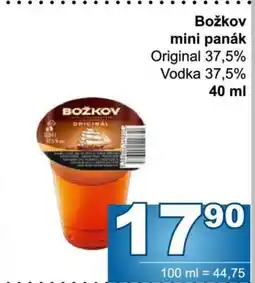 Jip Božkov mini panák nabídka