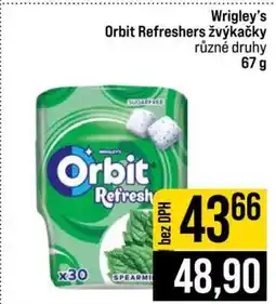 Jip Wrigley’s Orbit Refreshers žvýkačky nabídka