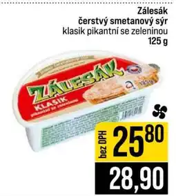 Jip Zálesák čerstvý smetanový sýr nabídka