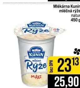 Jip Mlékárna Kunín mléčná rýže nabídka