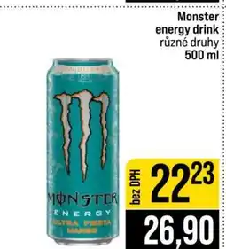 Jip Monster Energy drink nabídka