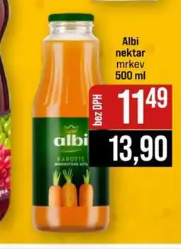 Jip Albi nektar mrkev 500 ml nabídka