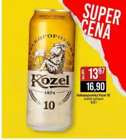 Jip VELKOPOPOVICKÝ KOZEL 10 světlé výčepní nabídka