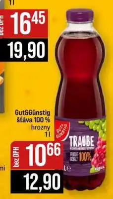 Jip Gut&Günstig šťáva 100% hrozny nabídka