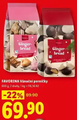 Lidl FAVORINA Vánoční perníčky nabídka