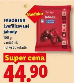 Lidl FAVORINA Lyofilizované jahody, 100 g nabídka