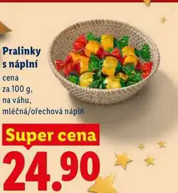 Lidl Pralinky s náplní, cena za nabídka