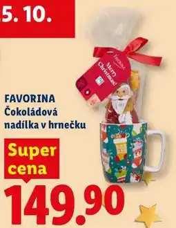 Lidl FAVORINA Čokoládová nadílka v hrnečku nabídka