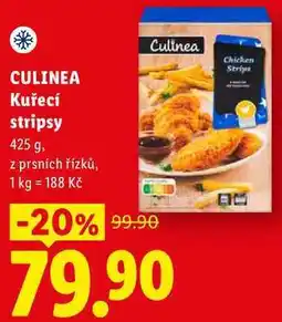 Lidl CULINEA Kuřecí stripsy, 425 g, z prsních řízků nabídka